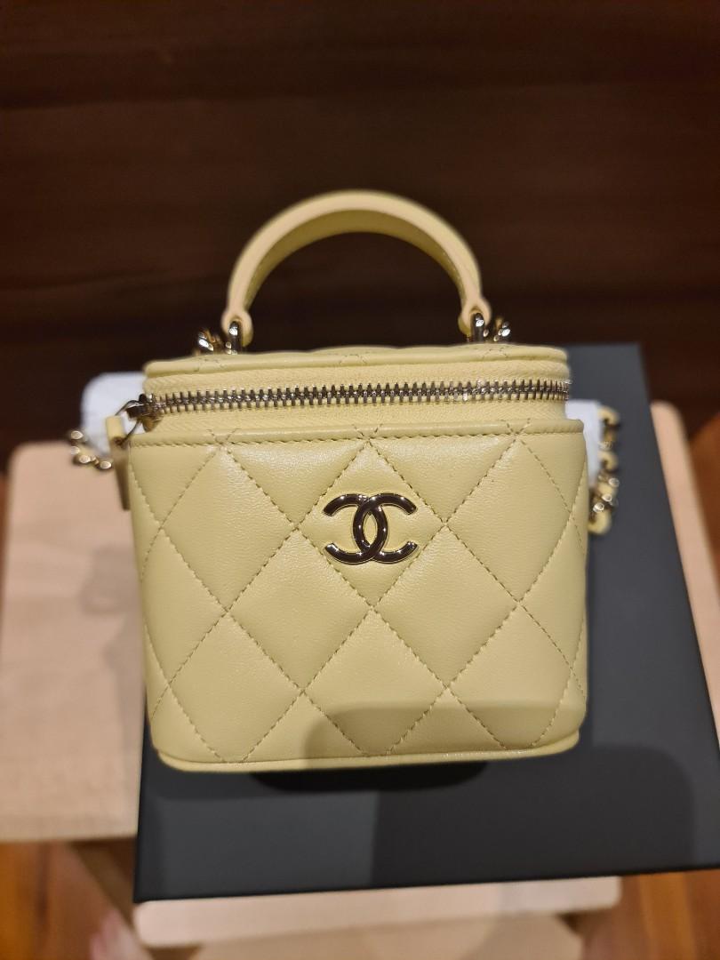 Chanel Small Vanity in Black Lambskin GHW, Luxury, Bags & Wallets