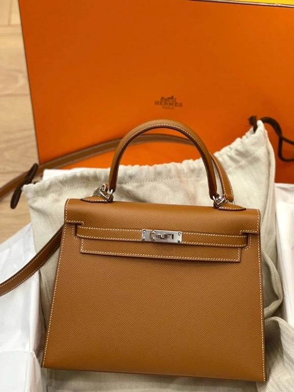 Hermes Epsom Kelly Sellier 25 Gold