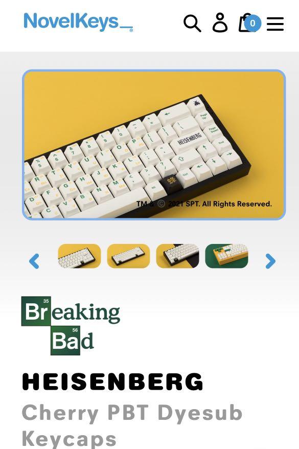 Breaking Bad Novelty Keycaps, 電腦＆科技, 電腦周邊及配件, 電腦鍵盤及相關產品 Carousell