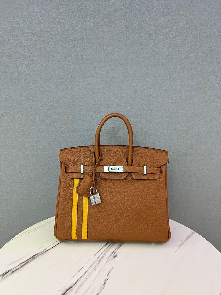 Hermes Birkin 30 Togo 9D Jaune Amber GHW Stamp C