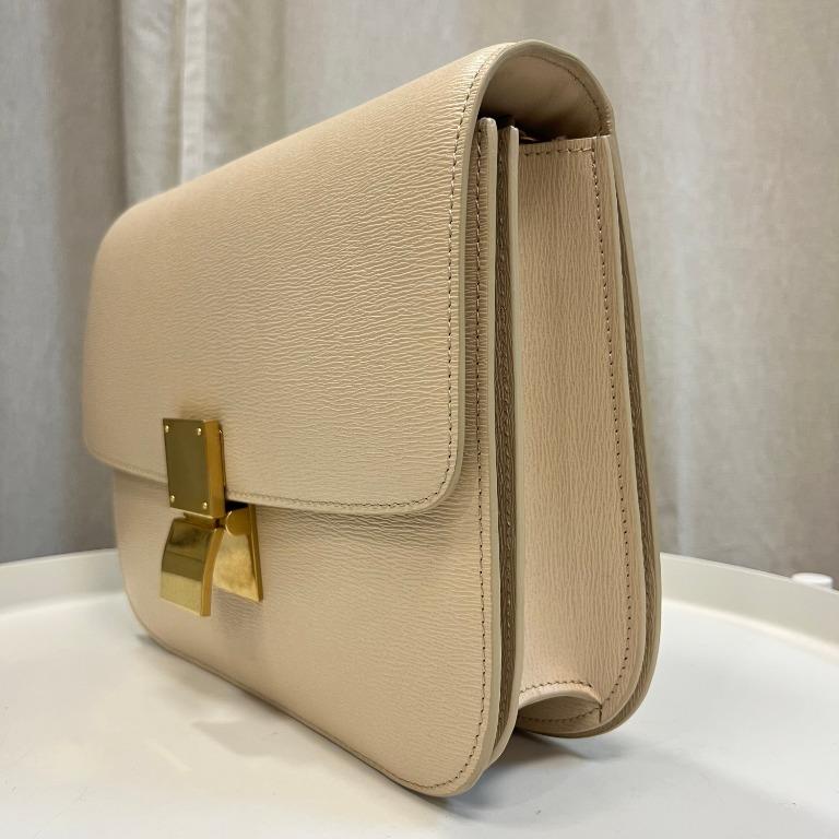Celine box bag beige discount