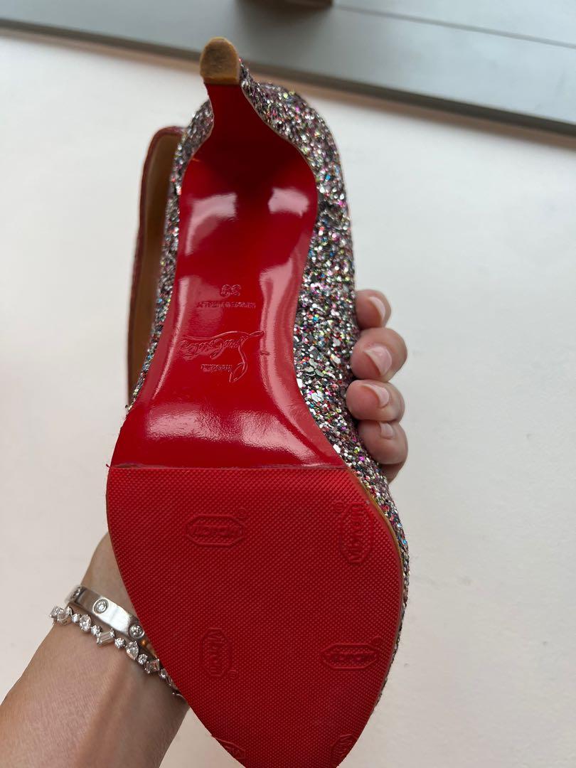 Red bottoms new arrivals sparkly heels