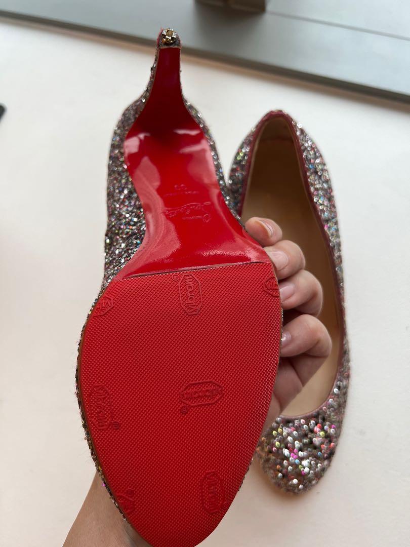 Christian Louboutin sparkly embellished heels Women s Fashion