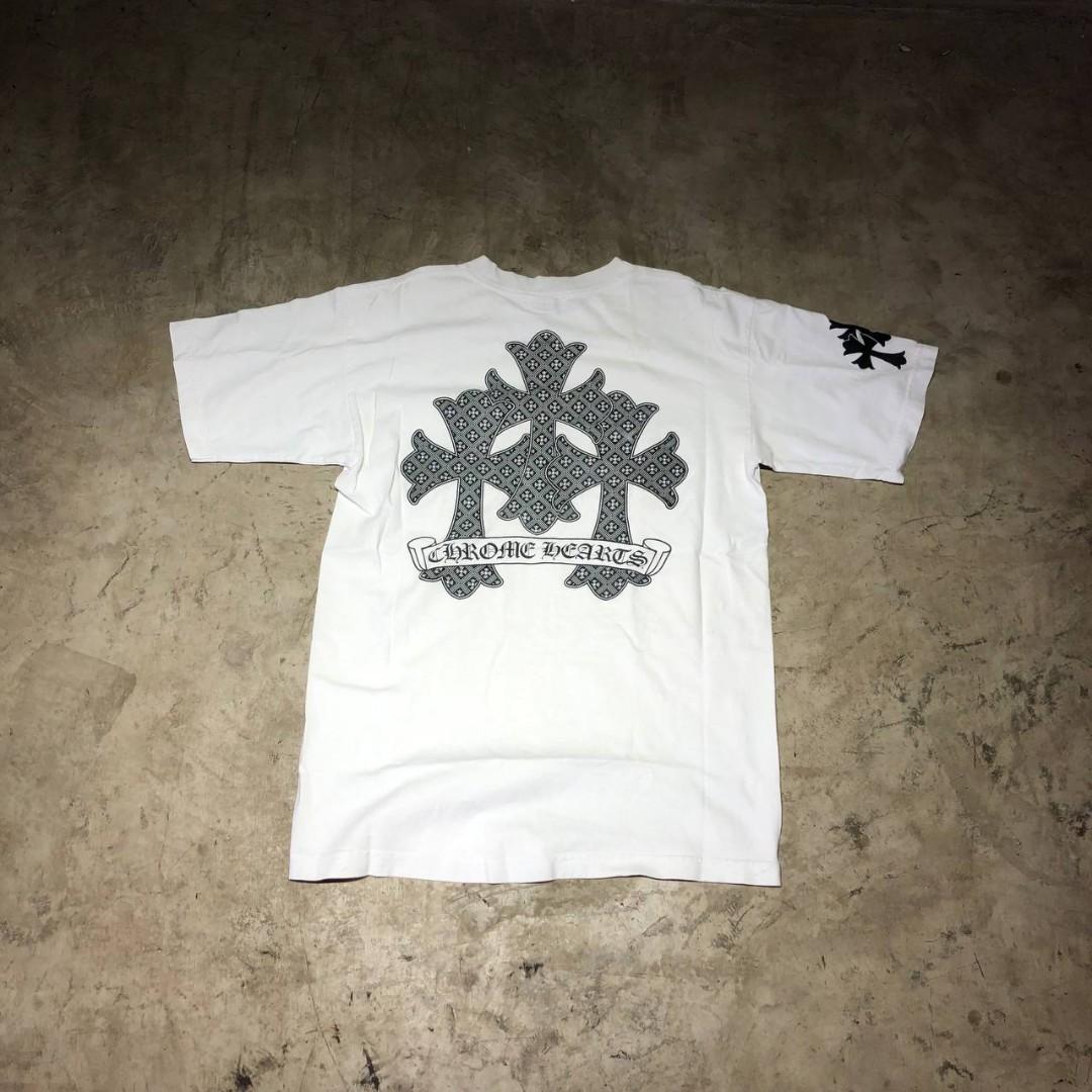 Chrome Hearts Triple Cross Logo L/S T-Shirt