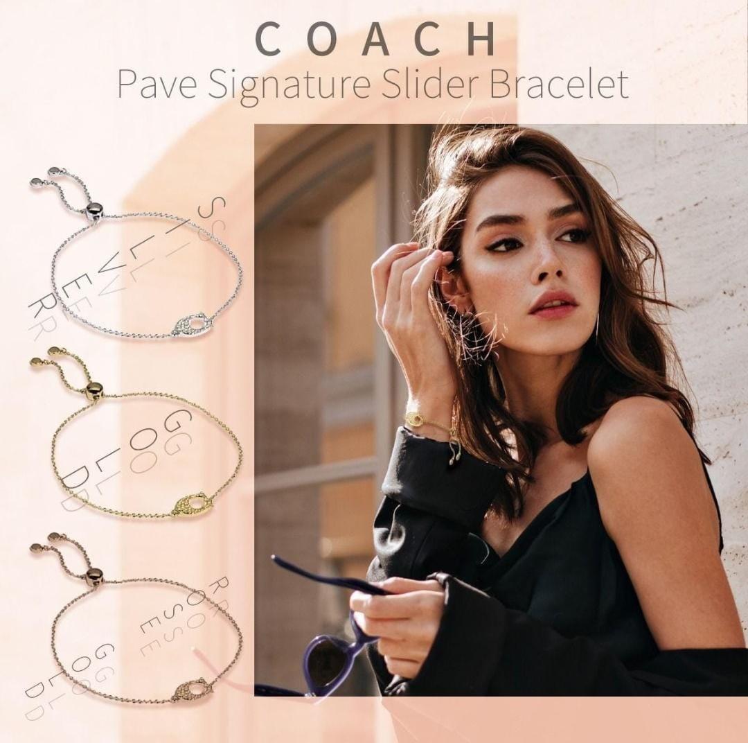 Pave signature outlet slider bracelet