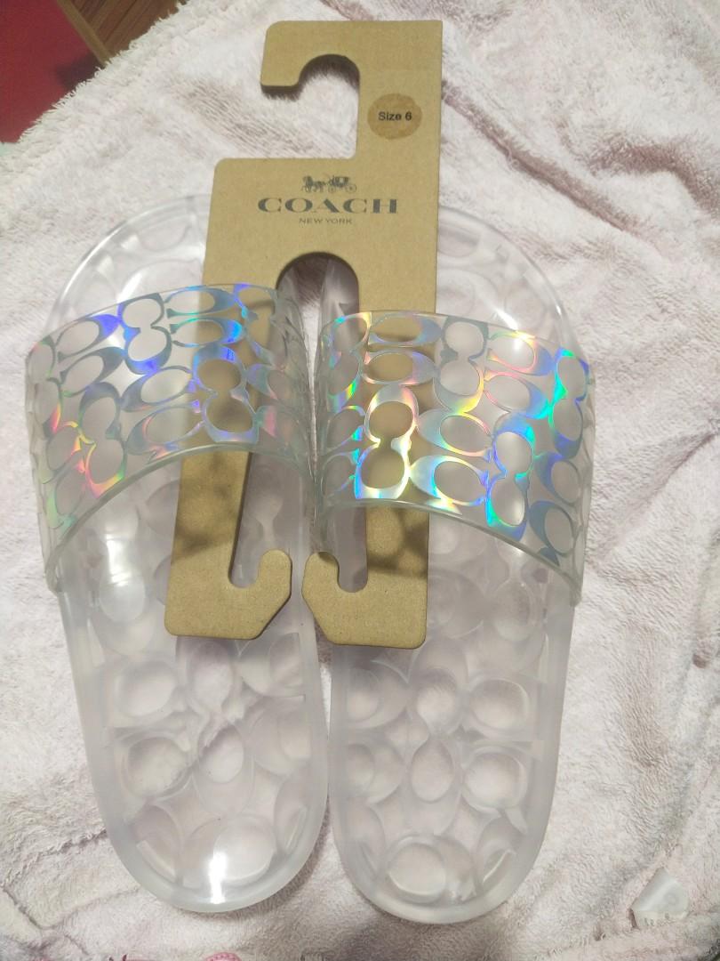 coach ugo slides iridescent