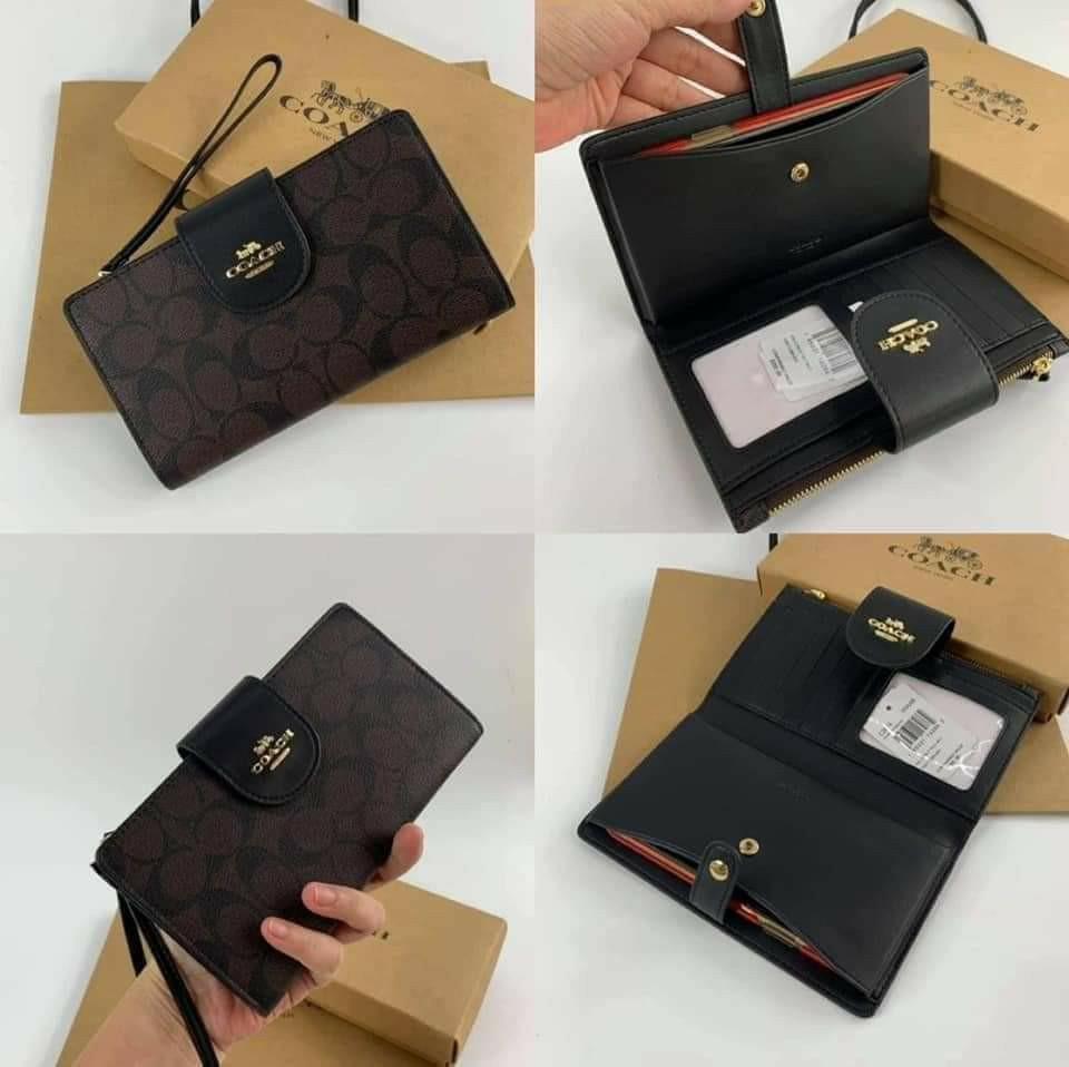 Coach cell phone deals wristlet