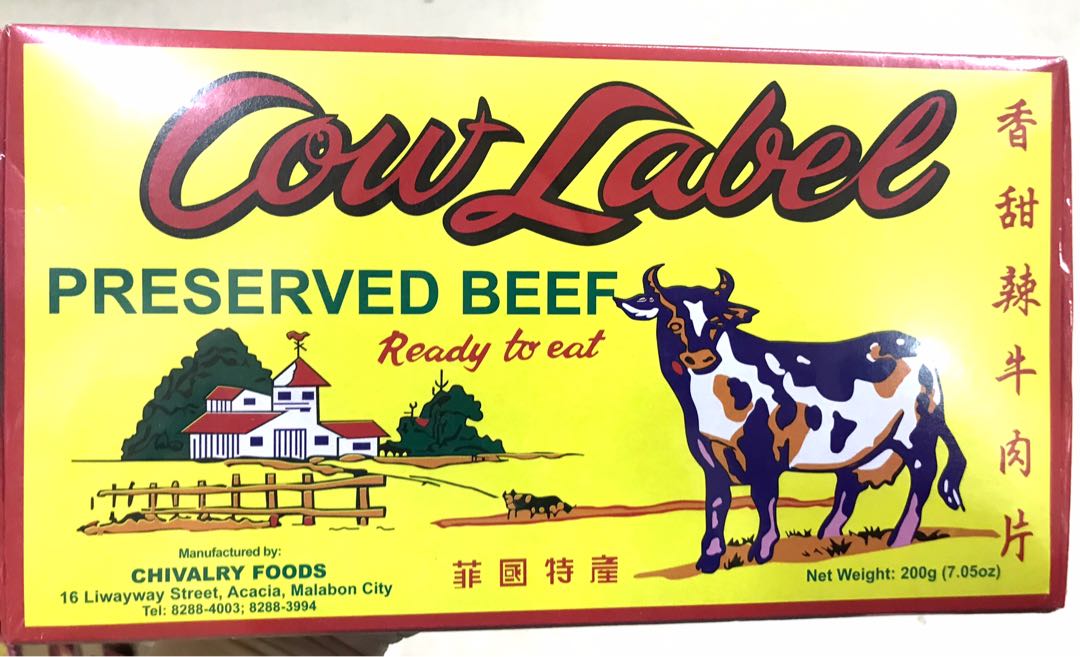 Cow Label Preserved Beef Ready to Eat 200g, Food & Drinks ...