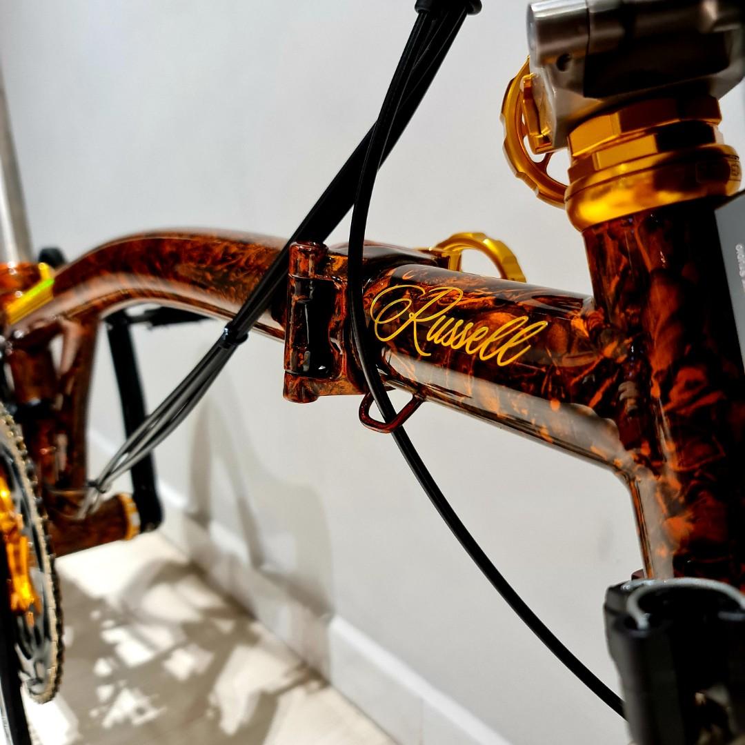 Customised Brompton logo sticker, Sports Equipment, Bicycles