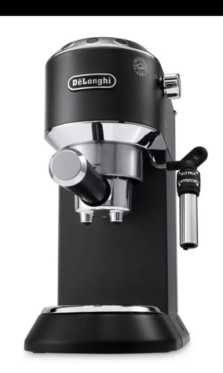 De'Longhi Dedica Style Pump Driven Manual Espresso Machine (Black