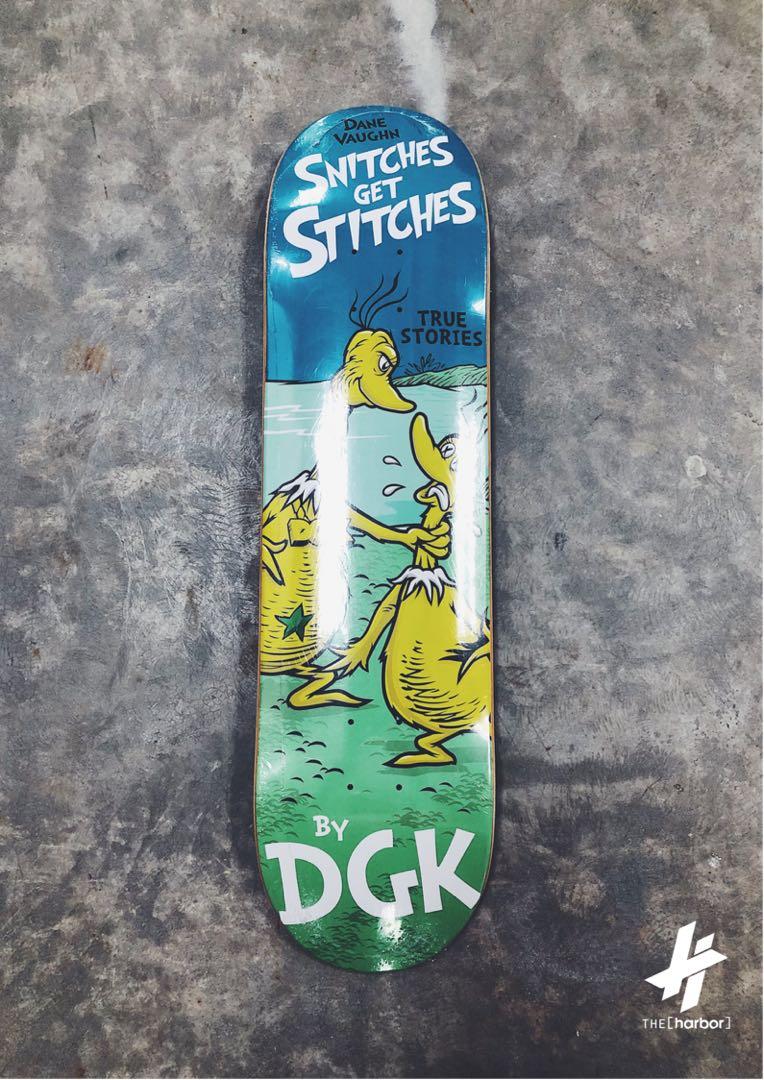 DGK Skateboard Deck Stitches Vaughn 8.1" Skateboard Deck 