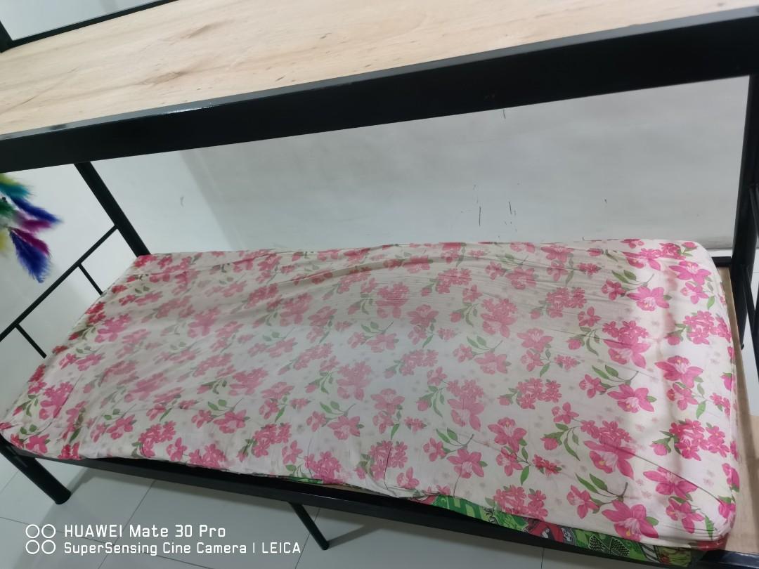 Double deck with 2 mattress and plywood, Furniture & Home Living