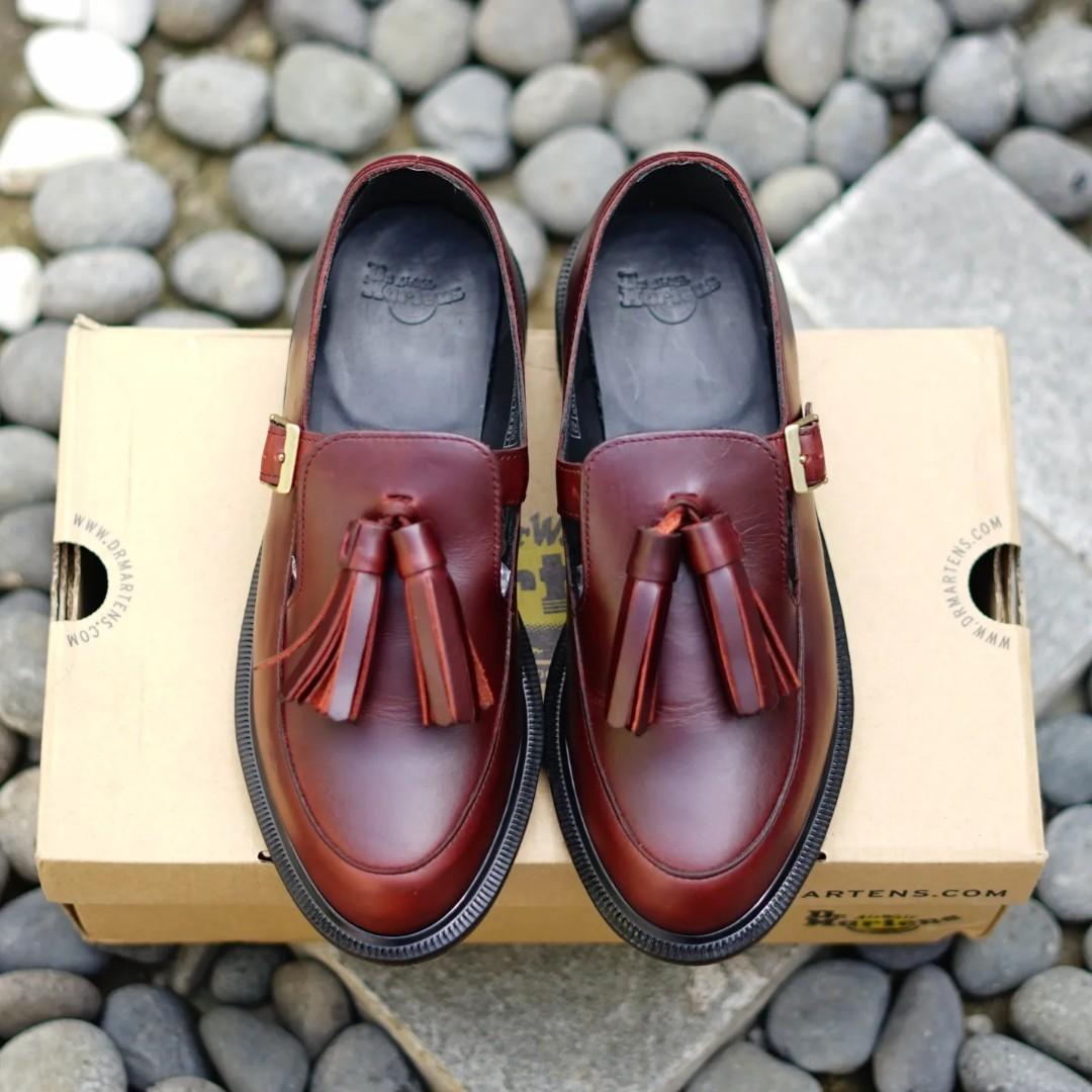 Dr. Martens Docmart Gracia Brando Oxblood Loafers Tassel