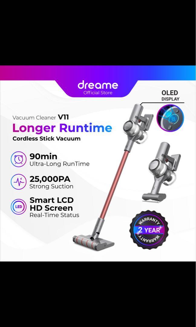 Dreame V11 Cordless Vacuum Cleaner 90 Mins Run Time 25,000 PA