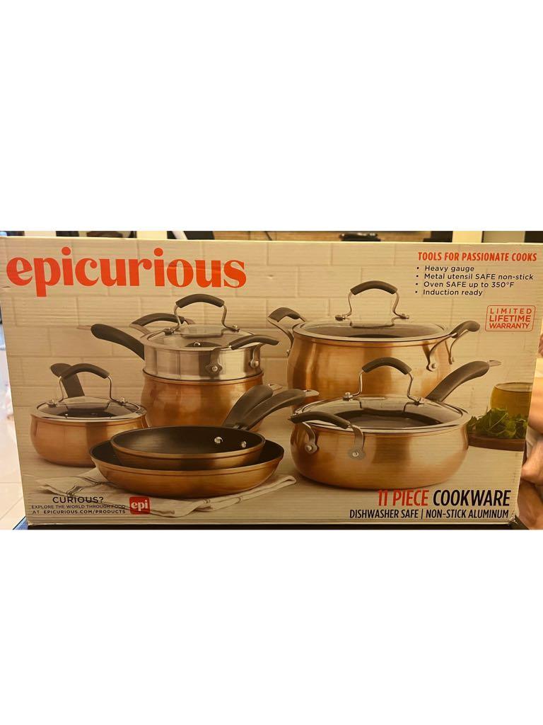 Epicurious 11-pc. Aluminum Cookware Set