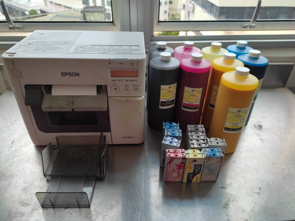 Epson ColorWorks C3510 Color Label Printer, with 3rd party ink worth