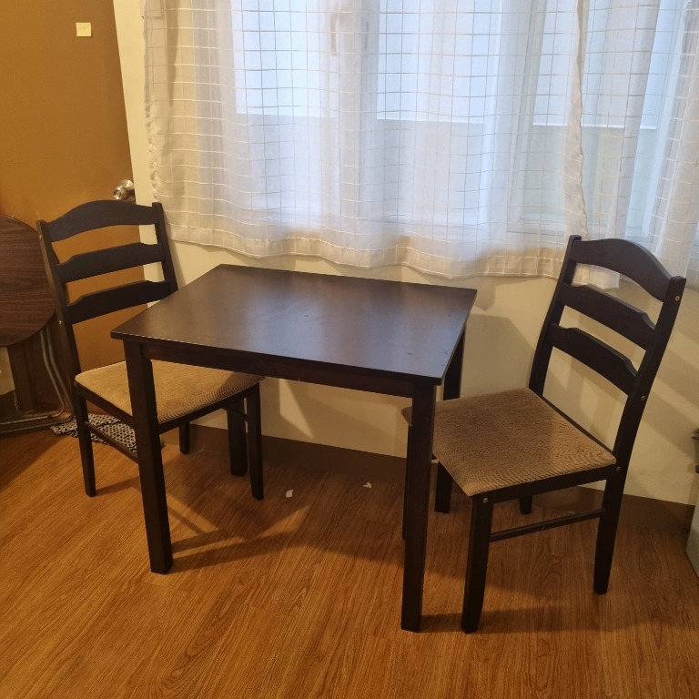 Espressocolored Dining Table & Chairs, Furniture & Home Living