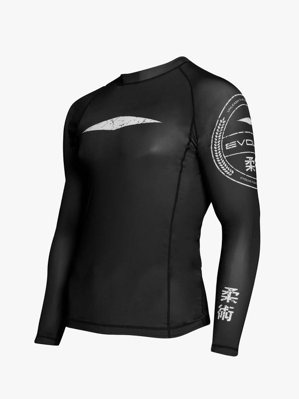 EVOLVE JIUJITSU RASH GUARD (BLACK) / EVOLVE GUERREIRO RASH GUARD (RED