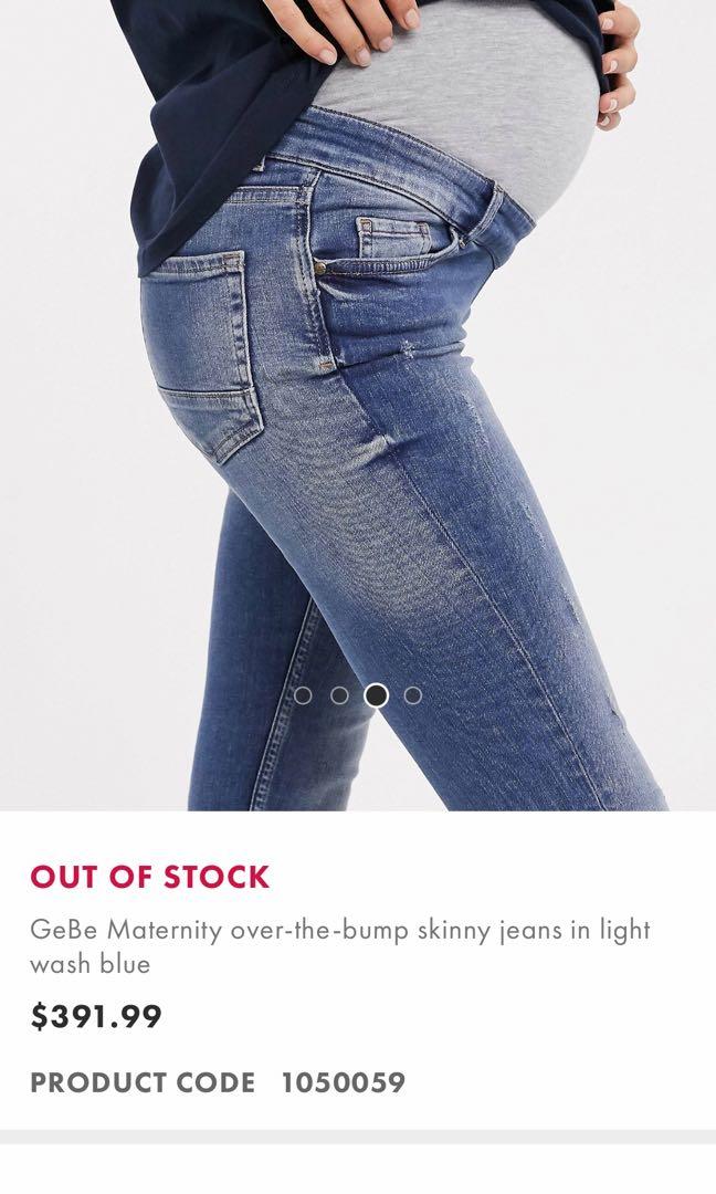 Maternity over-the-bump skinny jeans in 