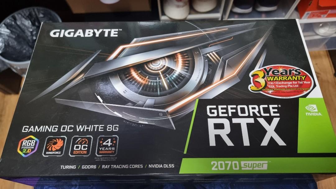 Gigabyte geforce rtx 2070 super clearance gaming oc white 8gb gddr6