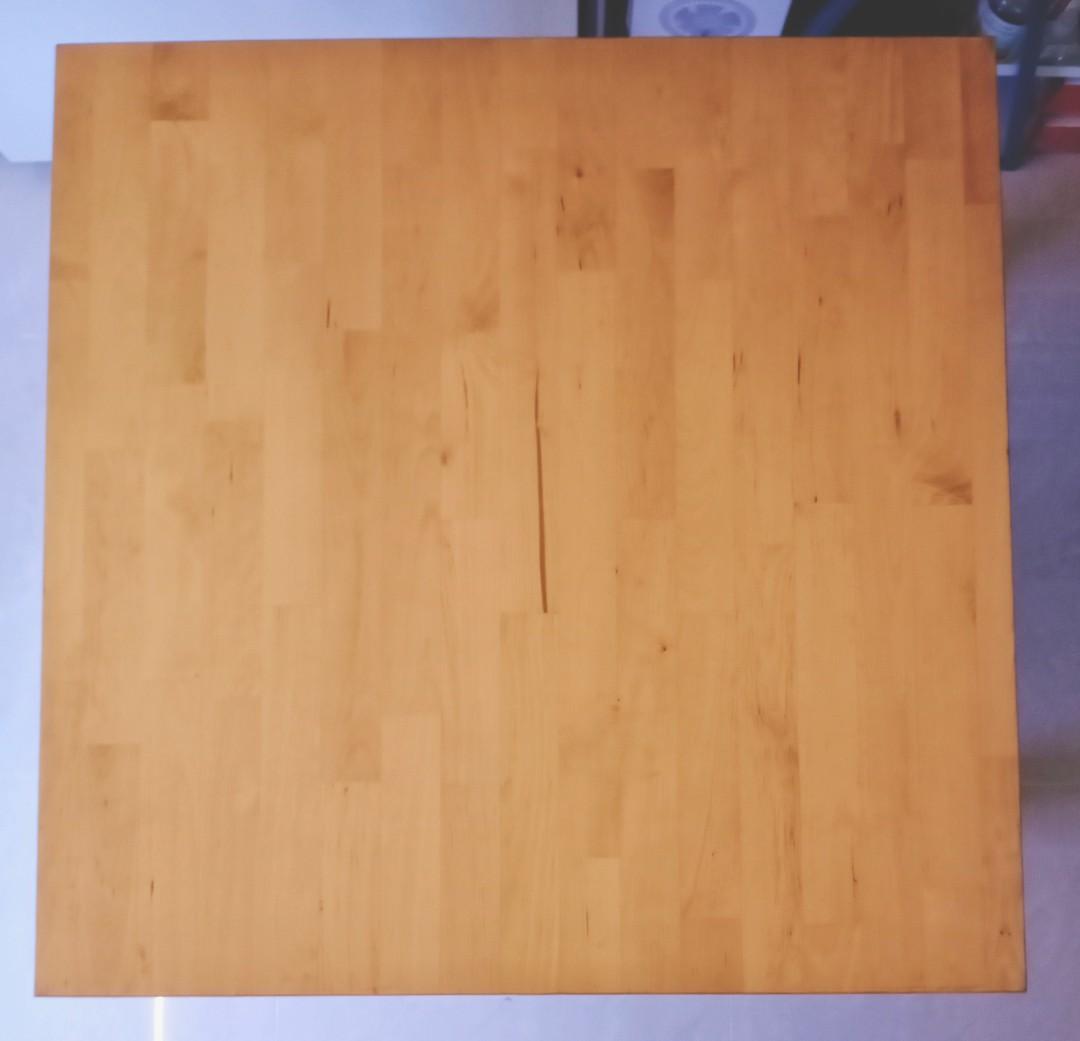 Gently used IKEA Norden square table, Furniture & Home Living