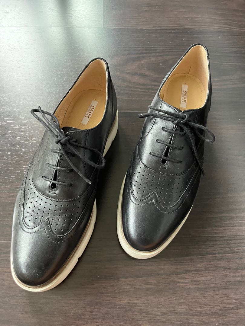 group Will Pegs Geox like new black oxford shoes, Women's Fashion, Footwear, Loafers on  Carousell