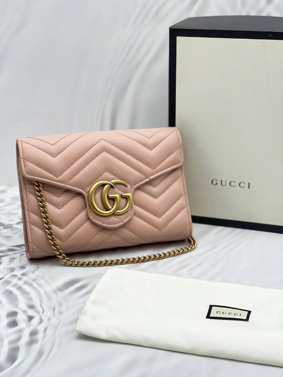Gucci matelasse wallet on chain discount
