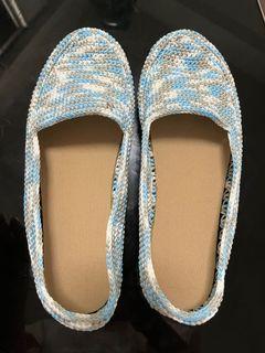 Hand made crochet size 37 shoes!