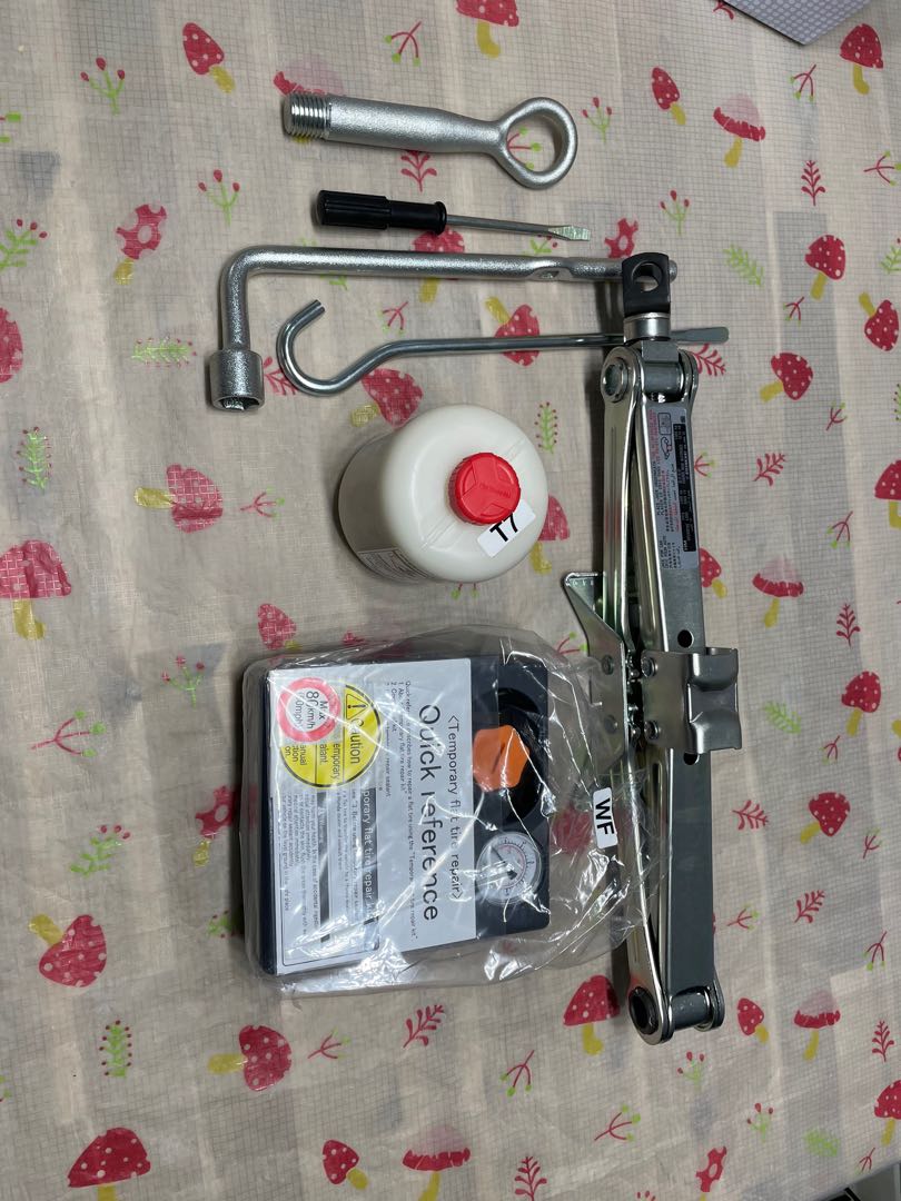 Honda original tyre repair kit and tools, Car Accessories, Accessories on Carousell