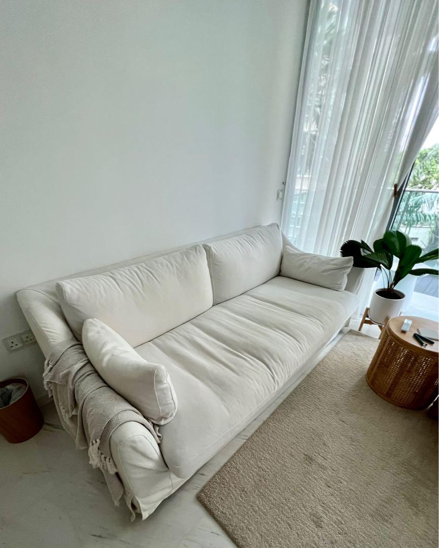 Ikea Farlov Sofa (White), Furniture & Home Living, Furniture, Sofas on