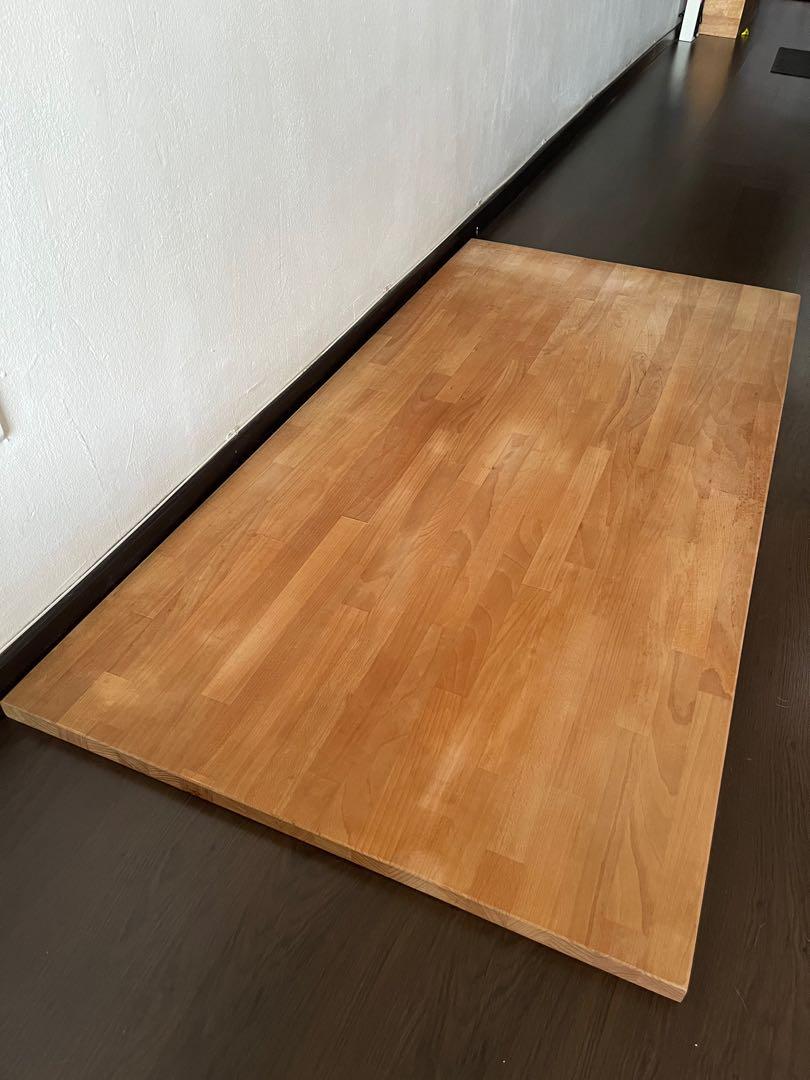 IKEA GERTON TABLE TOP + (1) LERBERG TRESTLE LEG, Furniture & Home