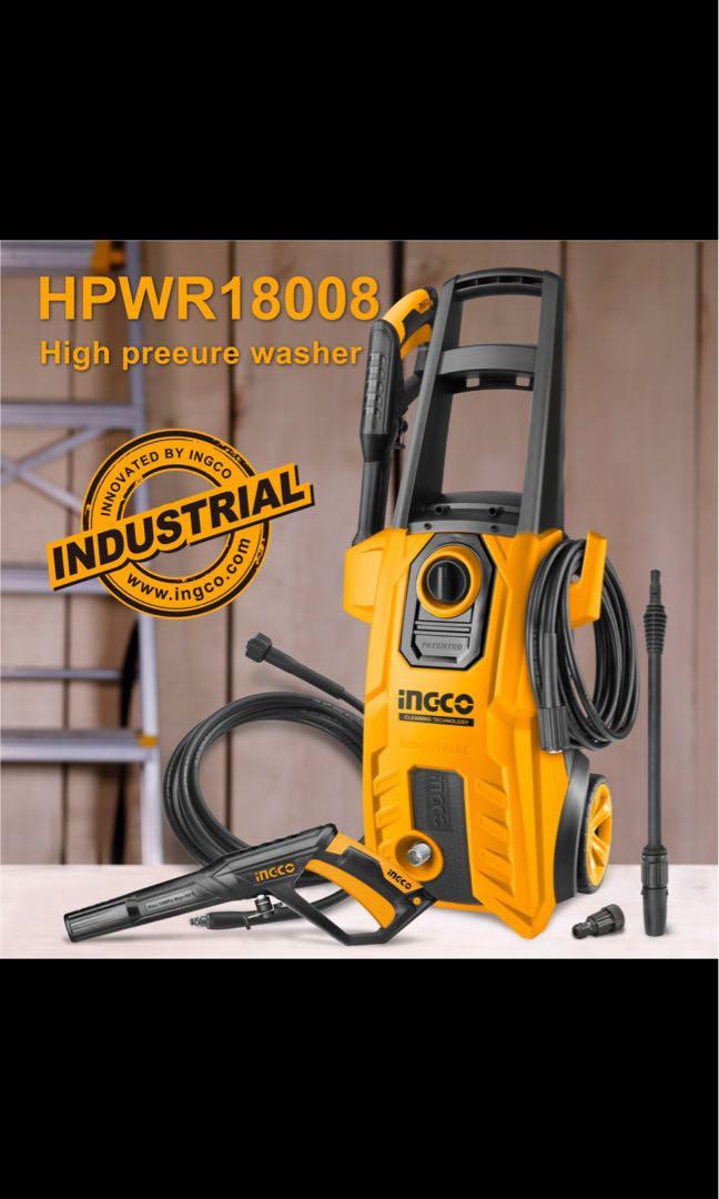 INGCO 1800W High Pressure Washer Pure Copper Wire 5m High Pressure