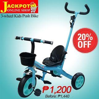 Jackpot 3-Wheel Kids Push Bike