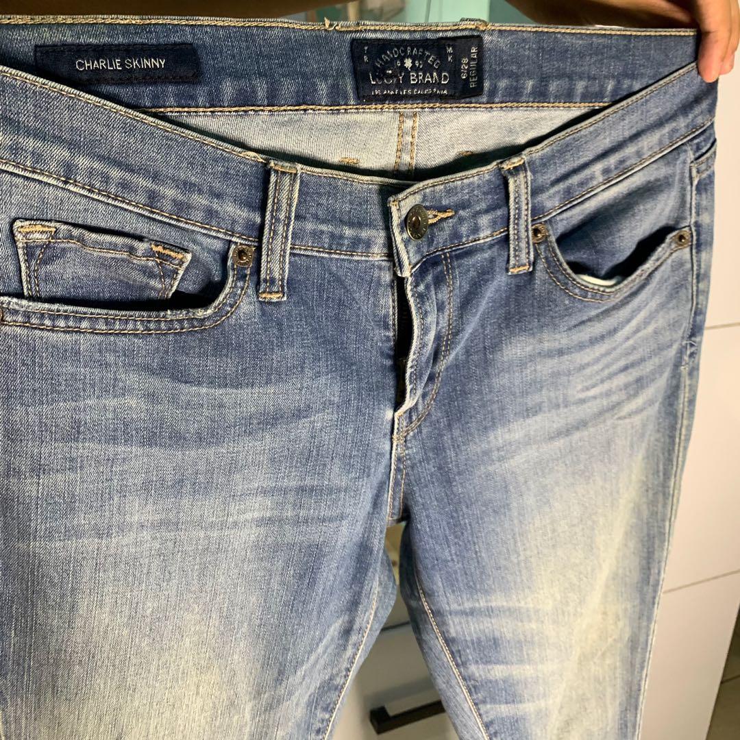 Jeans Lucky Brand, Fesyen Pria, Pakaian 