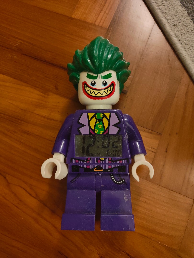 Joker LEGO Alarm Clock, Furniture & Home Living, Home Decor, Clocks on