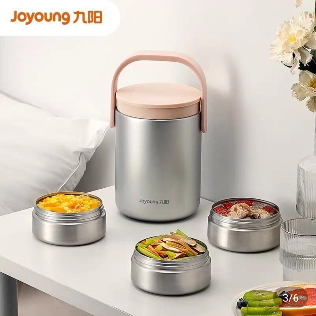 Joyoung 3 multi layer insulation lunch box, Furniture & Home Living