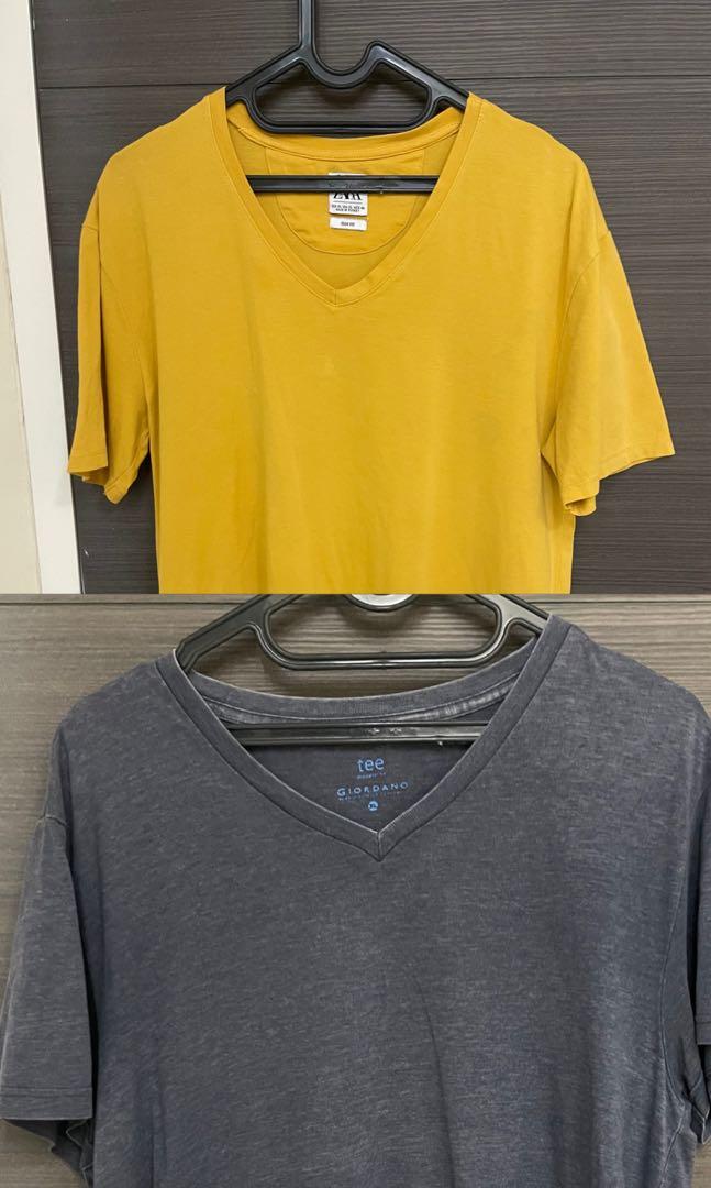 Kaospolos merek zara \u0026 giordano, Fesyen 