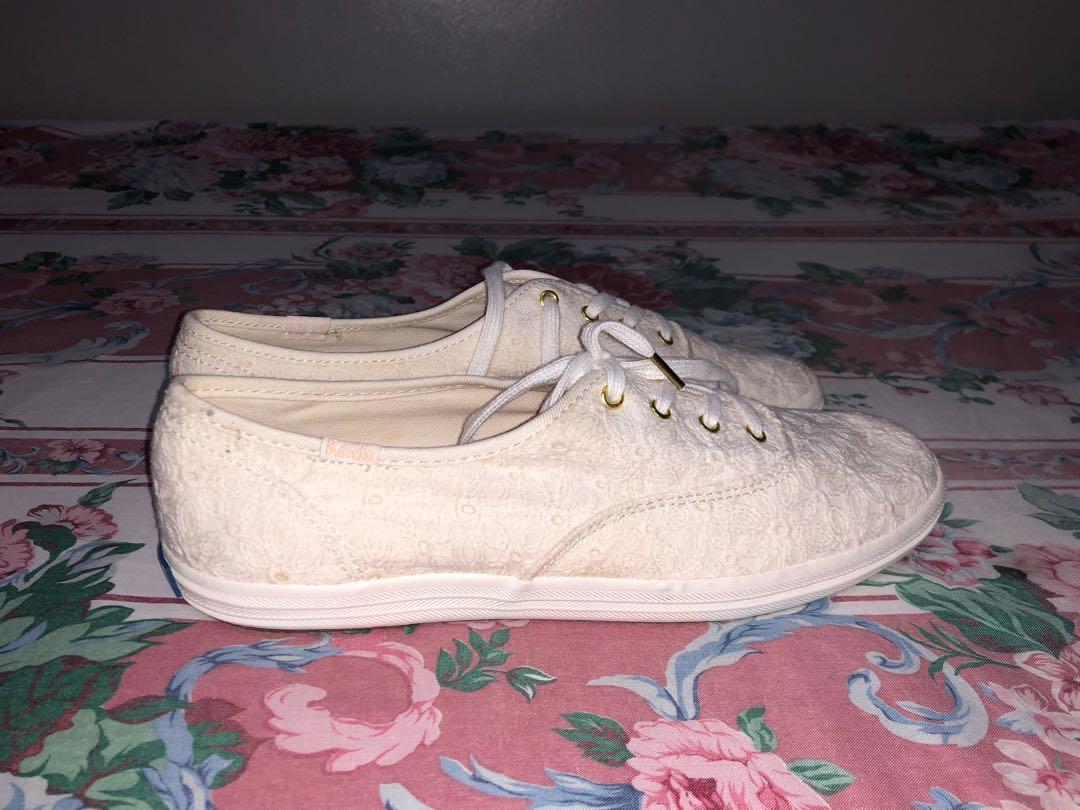 Keds champion hotsell eyelet white