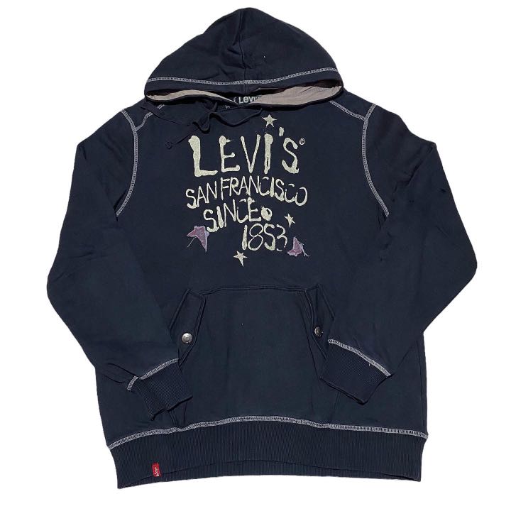 Levis vintage hoodie Fesyen Pria Pakaian Baju Luaran di Carousell