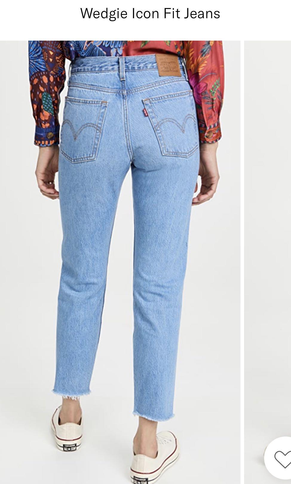 Wedgie icon fit on sale high waist crop jeans