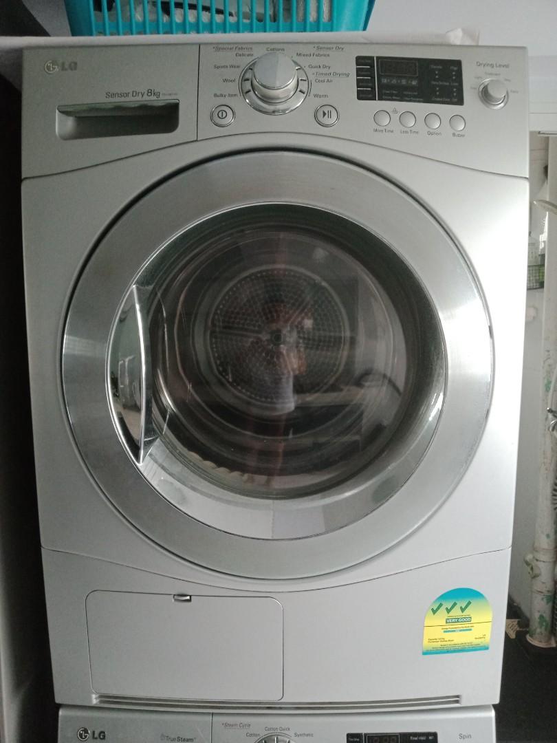 LG Sensors Dry Condenser Dryer, TV & Home Appliances, Washing Machines