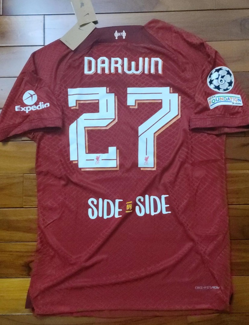 Liverpool new player version ucl font jersey ucl patches