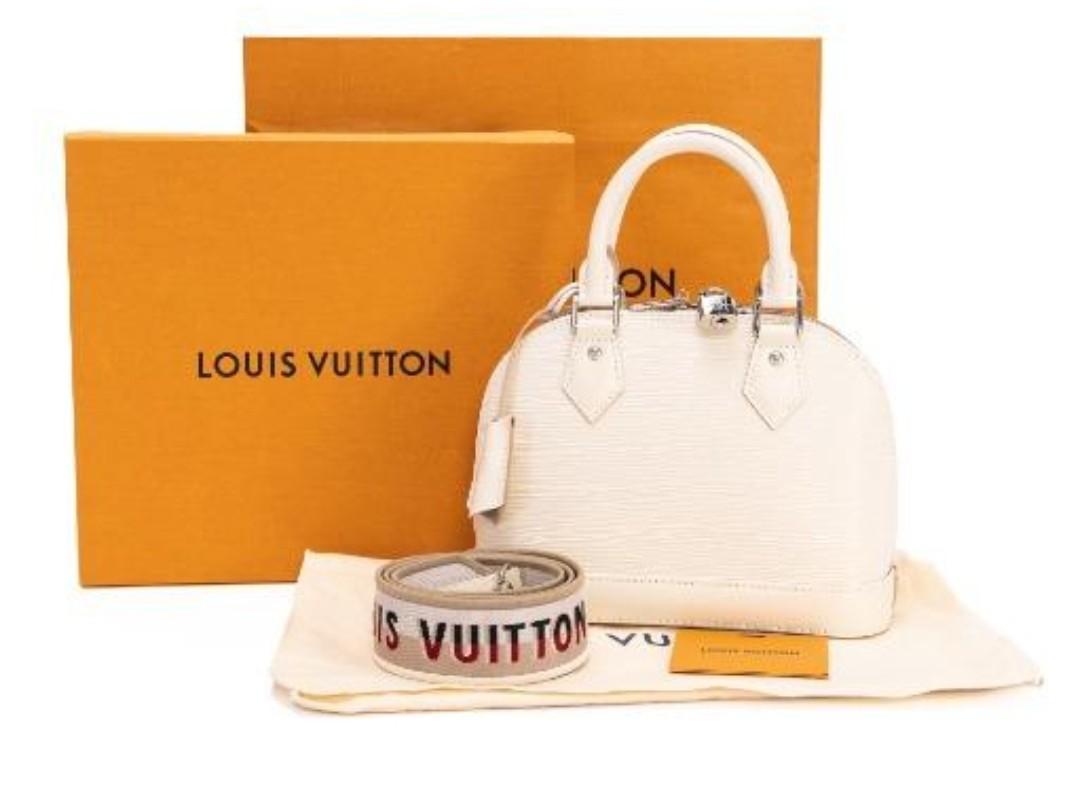 Louis Vuitton Quartz Epi Alma Bb White Leather ref.659422 - Joli
