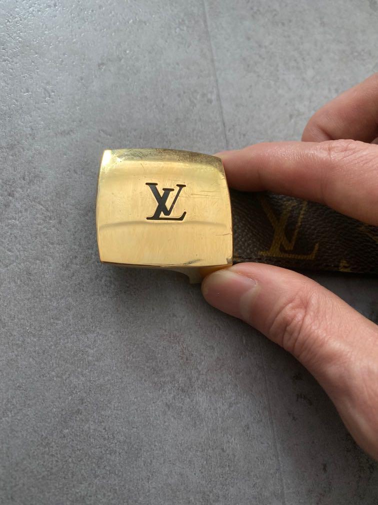 LOUIS VUITTON Monogram 40mm LV Initiales Belt 85 34 1303833