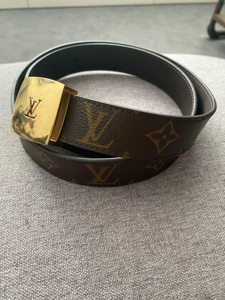 Louis Vuitton Mens Belts, Black, 85