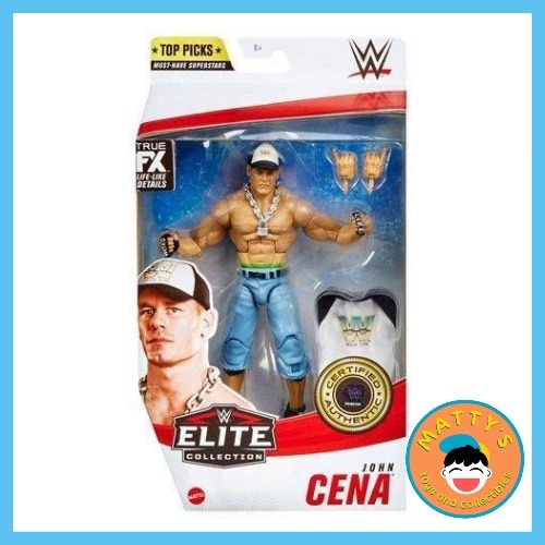 Mattel WWE Top Picks John Cena Elite Action Figure, Hobbies & Toys
