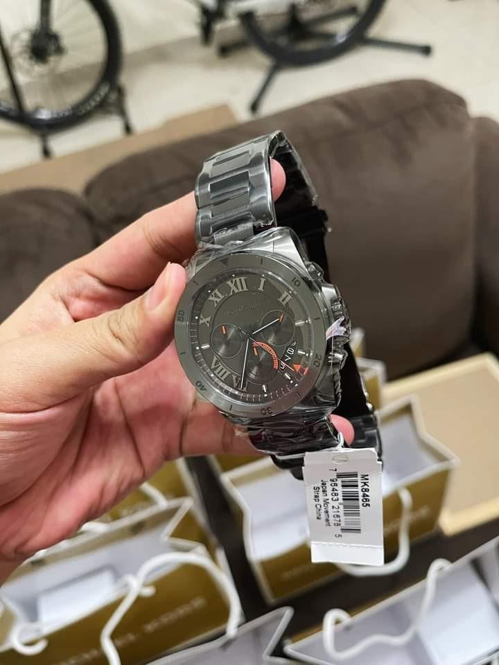 Michael Kors Open Box - Michael Kors Brecken Chronograph Grey Dial Men's Watch  MK8465 796483216785 - Watches, Brecken - Jomashop