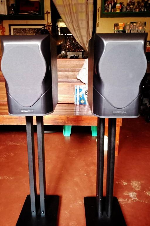 Mission Mv4 Audiophile Speakers UK with Speaker Stand spikes