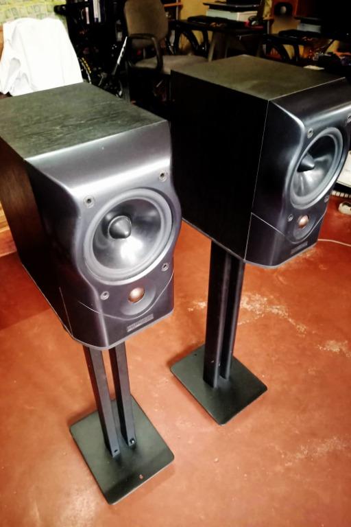 Mission Mv4 Audiophile Speakers UK with Speaker Stand spikes