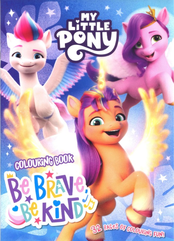 My Little Pony Colouring Book Be Brave, Be Kind | English | Coloring
